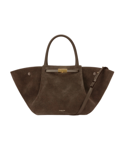 Brown suede bag